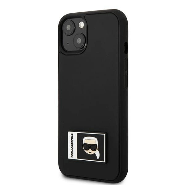 Karl Lagerfeld KLHCP13S3DKPK iPhone 13 mini 5,4 "sort / sort hardcase Ikonik Patch