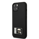 Karl Lagerfeld KLHCP13S3DKPK iPhone 13 mini 5,4 "sort / sort hardcase Ikonik Patch