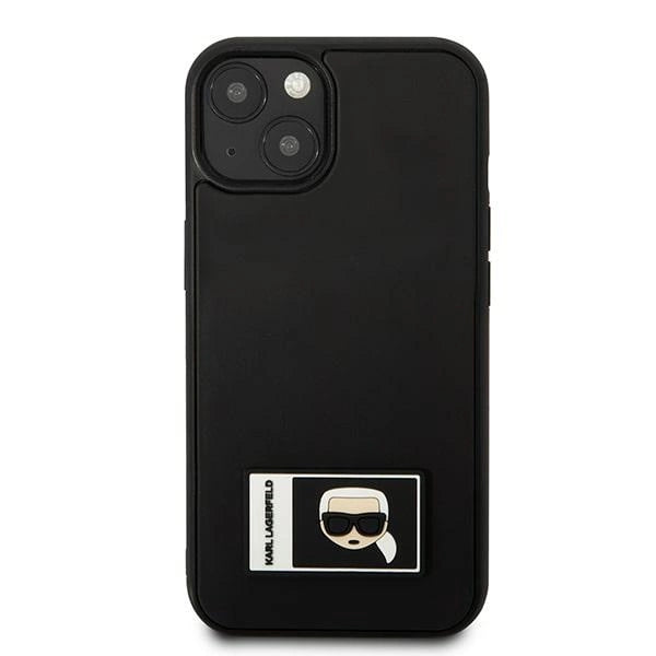 Karl Lagerfeld KLHCP13S3DKPK iPhone 13 mini 5,4 "sort / sort hardcase Ikonik Patch