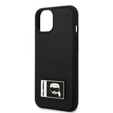 Karl Lagerfeld KLHCP13S3DKPK iPhone 13 mini 5,4 "sort / sort hardcase Ikonik Patch