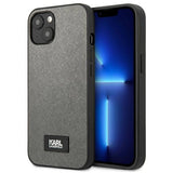 Karl Lagerfeld KLHCP13SSFMP2DG iPhone 13 mini 5,4 "hardcase sølv / sølv Saffiano Plaque