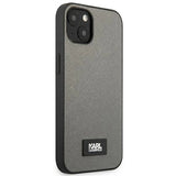 Karl Lagerfeld KLHCP13SSFMP2DG iPhone 13 mini 5,4 "hardcase sølv / sølv Saffiano Plaque