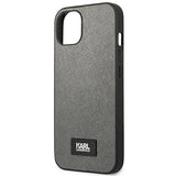 Karl Lagerfeld KLHCP13SSFMP2DG iPhone 13 mini 5,4 "hardcase sølv / sølv Saffiano Plaque