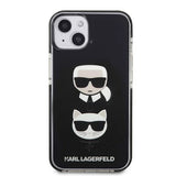 Karl Lagerfeld KLHCP13STPE2TK iPhone 13 mini 5,4 "hardcase sort / sort Karl & Choupette Head