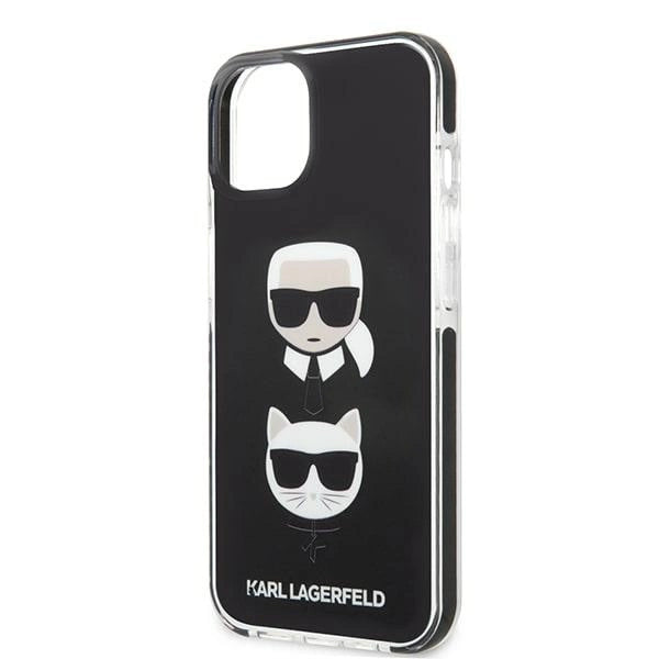 Karl Lagerfeld KLHCP13STPE2TK iPhone 13 mini 5,4 "hardcase sort / sort Karl & Choupette Head
