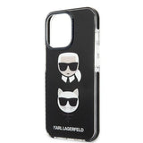Karl Lagerfeld KLHCP13XTPE2TK iPhone 13 Pro Max 6,7" Hardcase sort Karl&Choupette Head