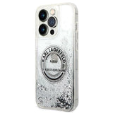 Karl Lagerfeld KLHCP14LLCRSGRS iPhone 14 Pro 6,1 "sølv / sølv hardcase Liquid Glitter RSG