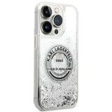 Karl Lagerfeld KLHCP14LLCRSGRS iPhone 14 Pro 6,1 "sølv / sølv hardcase Liquid Glitter RSG