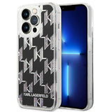 Karl Lagerfeld KLHCP14LLMNMK iPhone 14 Pro 6.1 "hardcase sort / sort Liquid Glitter Monogram