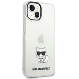 Karl Lagerfeld KLHCP14MCTTR iPhone 14 Plus 6.7 "hardcase klar / gennemsigtig Choupette Body