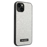 Karl Lagerfeld KLHCP14MG2ELS iPhone 14 Plus 6.7 "hardcase sølv / sølv Glitter Plaque Logo