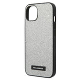 Karl Lagerfeld KLHCP14MG2ELS iPhone 14 Plus 6.7 "hardcase sølv / sølv Glitter Plaque Logo