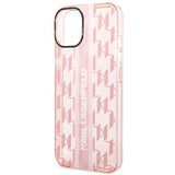 Karl Lagerfeld KLHCP14MHKLSPCP iPhone 14 Plus 6.7 "hardcase pink / pink Mono Vertical Stripe