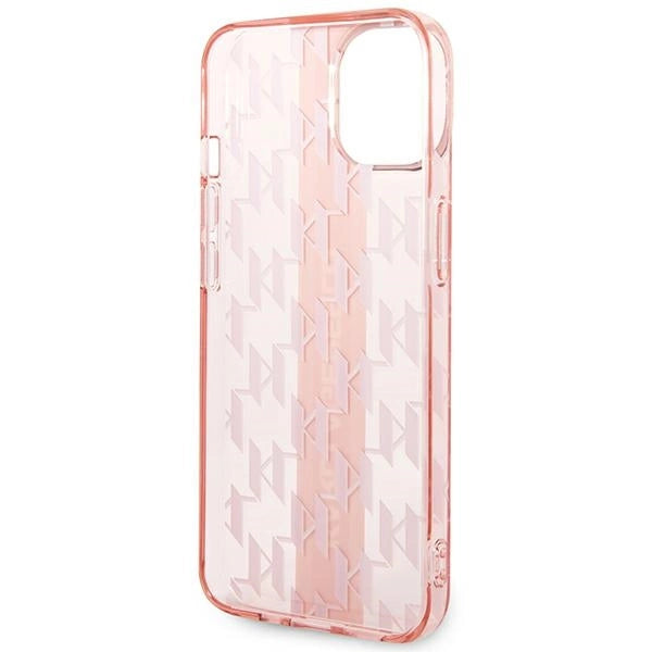 Karl Lagerfeld KLHCP14MHKLSPCP iPhone 14 Plus 6.7 "hardcase pink / pink Mono Vertical Stripe