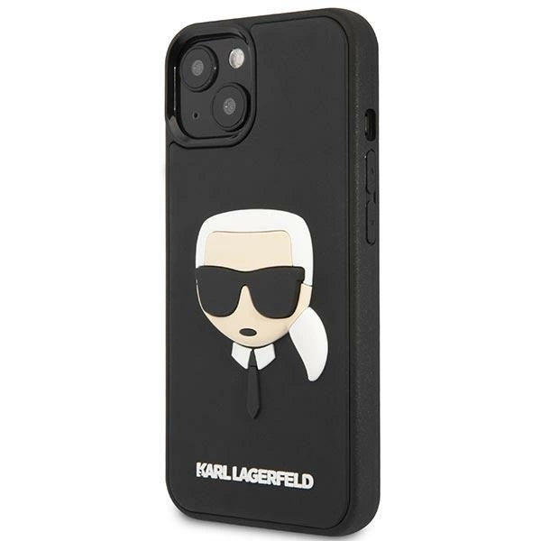 Karl Lagerfeld KLHCP14MKH3DBK iPhone 14 Plus 6.7 "sort / sort hardcase 3D Gummi Karl's Head