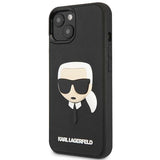 Karl Lagerfeld KLHCP14MKH3DBK iPhone 14 Plus 6.7 "sort / sort hardcase 3D Gummi Karl's Head
