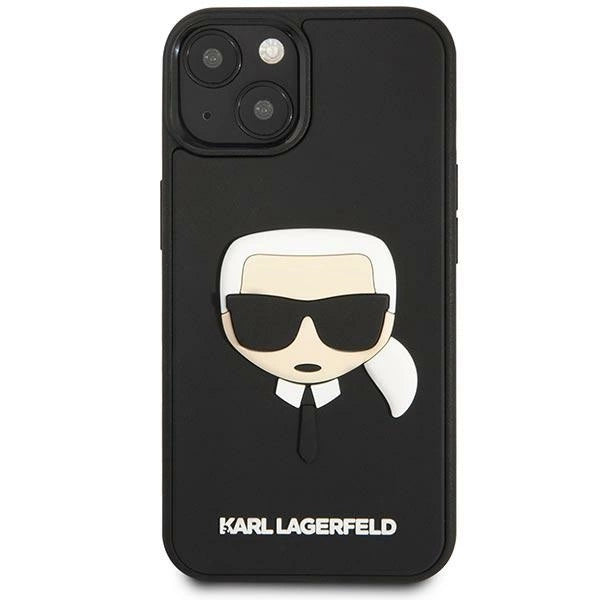 Karl Lagerfeld KLHCP14MKH3DBK iPhone 14 Plus 6.7 "sort / sort hardcase 3D Gummi Karl's Head