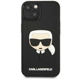 Karl Lagerfeld KLHCP14MKH3DBK iPhone 14 Plus 6.7 "sort / sort hardcase 3D Gummi Karl's Head