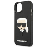 Karl Lagerfeld KLHCP14MKH3DBK iPhone 14 Plus 6.7 "sort / sort hardcase 3D Gummi Karl's Head