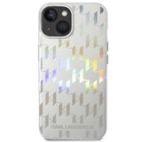 Karl Lagerfeld KLHCP14MLGMMSV3 iPhone 14 Plus 6.7 "hardcase sølv / sølv Monogram Iridescent