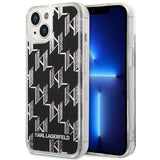 Karl Lagerfeld KLHCP14MLMNMK iPhone 14 Plus 6.7 "hardcase sort / sort Liquid Glitter Monogram