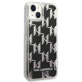Karl Lagerfeld KLHCP14MLMNMK iPhone 14 Plus 6.7 "hardcase sort / sort Liquid Glitter Monogram