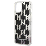 Karl Lagerfeld KLHCP14MLMNMK iPhone 14 Plus 6.7 "hardcase sort / sort Liquid Glitter Monogram