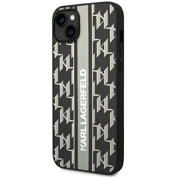 Karl Lagerfeld KLHCP14MPGKLSKG iPhone 14 Plus 6.7 "hardcase grå / grå Monogram Stripe