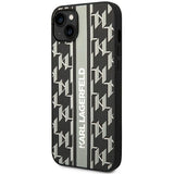 Karl Lagerfeld KLHCP14MPGKLSKG iPhone 14 Plus 6.7 "hardcase grå / grå Monogram Stripe