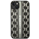 Karl Lagerfeld KLHCP14MPGKLSKG iPhone 14 Plus 6.7 "hardcase grå / grå Monogram Stripe
