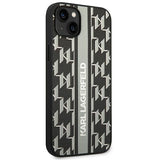 Karl Lagerfeld KLHCP14MPGKLSKG iPhone 14 Plus 6.7 "hardcase grå / grå Monogram Stripe