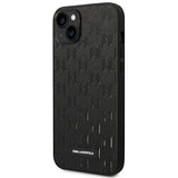 Karl Lagerfeld KLHCP14MSAKLHPK iPhone 14 Plus 6.7 "hardcase sort / sort Saffiano Mono Metal Logo