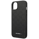 Karl Lagerfeld KLHCP14MSAKLHPK iPhone 14 Plus 6.7 "hardcase sort / sort Saffiano Mono Metal Logo