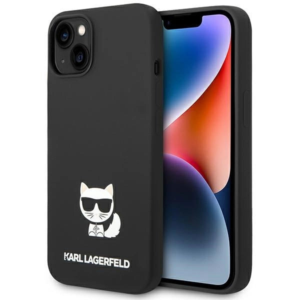 Karl Lagerfeld KLHCP14MSLCTBK iPhone 14 Plus 6.7 "hardcase sort / sort Silicone Choupette Body