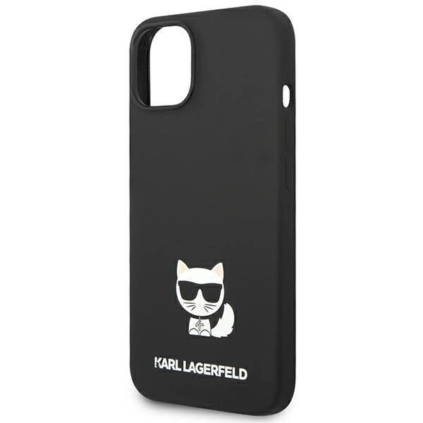 Karl Lagerfeld KLHCP14MSLCTBK iPhone 14 Plus 6.7 "hardcase sort / sort Silicone Choupette Body
