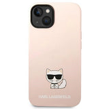 Karl Lagerfeld KLHCP14MSLCTPI iPhone 14 Plus 6.7 "hardcase lyserød / lyserød Silicone Choupette Body