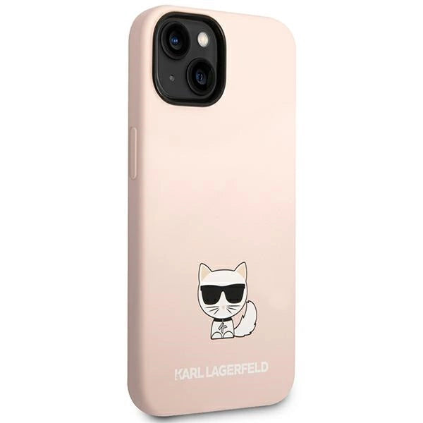 Karl Lagerfeld KLHCP14MSLCTPI iPhone 14 Plus 6.7 "hardcase lyserød / lyserød Silicone Choupette Body