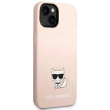 Karl Lagerfeld KLHCP14MSLCTPI iPhone 14 Plus 6.7 "hardcase lyserød / lyserød Silicone Choupette Body