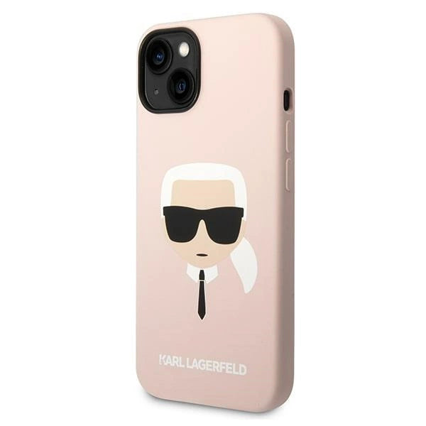 Karl Lagerfeld KLHCP14MSLKHLP iPhone 14 Plus 6.7 "Hardcase pink / pink Silicone Karl's Head