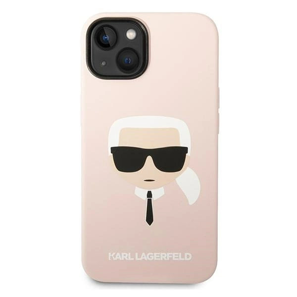 Karl Lagerfeld KLHCP14MSLKHLP iPhone 14 Plus 6.7 "Hardcase pink / pink Silicone Karl's Head