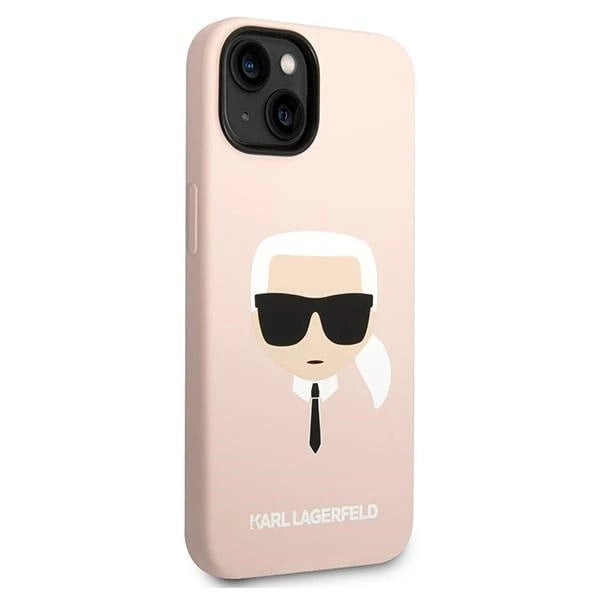 Karl Lagerfeld KLHCP14MSLKHLP iPhone 14 Plus 6.7 "Hardcase pink / pink Silicone Karl's Head
