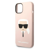 Karl Lagerfeld KLHCP14MSLKHLP iPhone 14 Plus 6.7 "Hardcase pink / pink Silicone Karl's Head