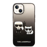 Karl Lagerfeld KLHCP14MTGKCK iPhone 14 Plus 6,7 "hardcase sort / sort Gradient Ikonik Karl & Choupette