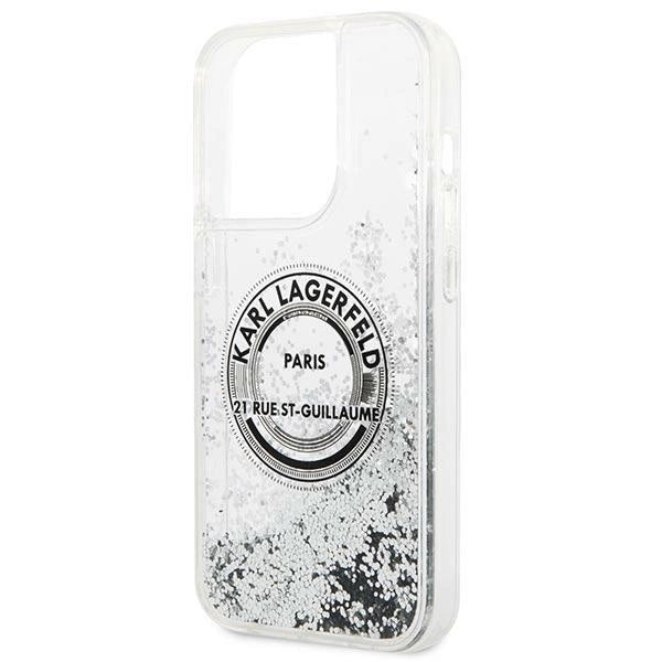 Karl Lagerfeld KLHCP14XLCRSGRS iPhone 14 Pro Max 6.7 "sølv / sølv hardcase Liquid Glitter RSG