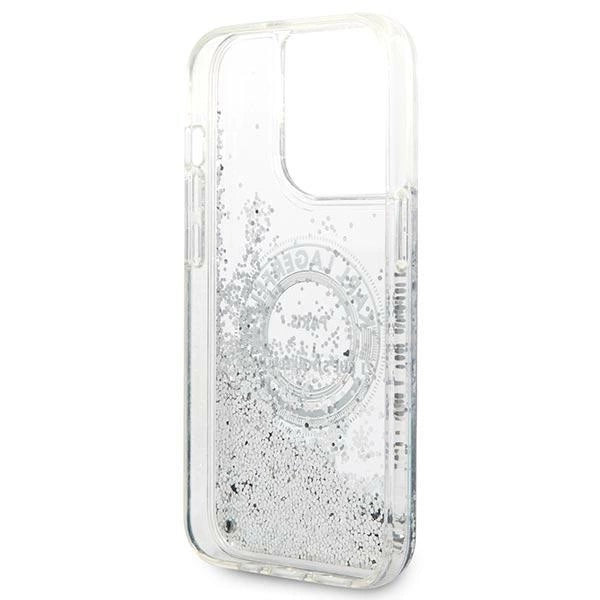 Karl Lagerfeld KLHCP14XLCRSGRS iPhone 14 Pro Max 6.7 "sølv / sølv hardcase Liquid Glitter RSG