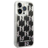 Karl Lagerfeld KLHCP14XLMNMK iPhone 14 Pro Max 6.7 "hardcase sort / sort Liquid Glitter Monogram
