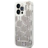 Karl Lagerfeld KLHCP14XLMNMS iPhone 14 Pro Max 6.7 "hardcase sølv / sølv Liquid Glitter Monogram