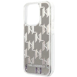 Karl Lagerfeld KLHCP14XLMNMS iPhone 14 Pro Max 6.7 "hardcase sølv / sølv Liquid Glitter Monogram
