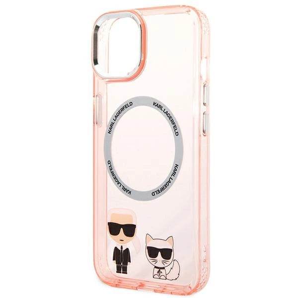 Karl Lagerfeld KLHMP14MHKCP iPhone 14 Plus 6.7 "hardcase pink / pink Karl & Choupette Aluminium Magsafe