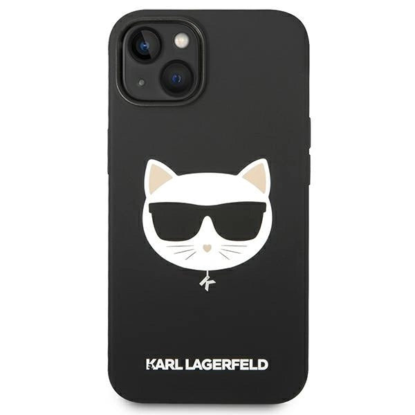 Karl Lagerfeld KLHMP14MSLCHBK iPhone 14 Plus 6.7 "hardcase sort / sort Silicone Choupette Head Magsafe